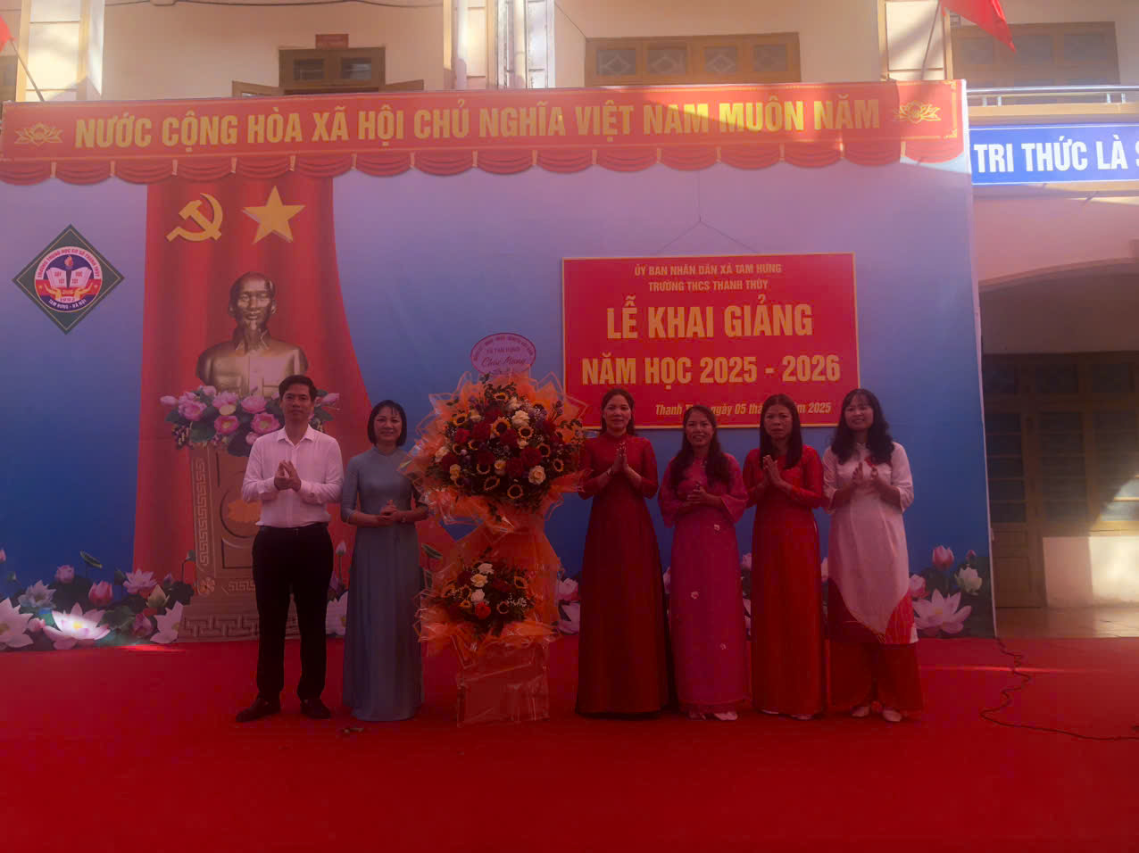 THCS THANH THÙY LONG TRỌNG TỔ CHỨC LỄ KHAI GIẢNG NĂM HỌC 2025 – 2026